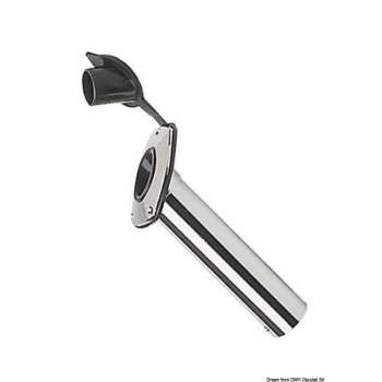 Portacanne incasso ottone cromato 42 mm 