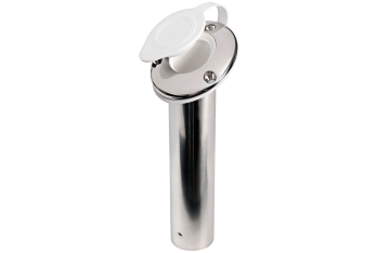 Portacanne inox 60° tappo bianco 