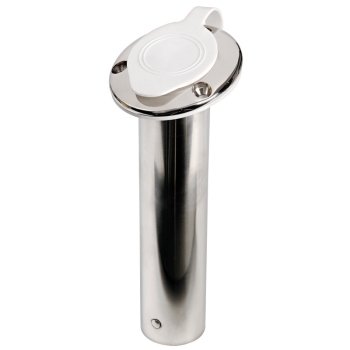 Portacanne inox 75° tappo bianco 