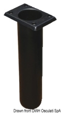 Portacanne polipr. quadrato UV stab. bianco 230 mm 