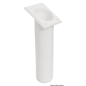 Portacanne polipr. quadrato UV stab. bianco 240 mm 