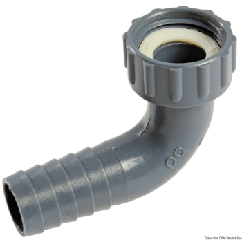 Portagomma 90° femmina 3/4" x 16 mm 