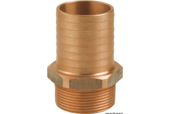 Portagomma maschio in bronzo 1/2" x 13 