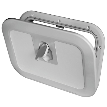 Portello a filo RAL 7042 600 x 250 mm 