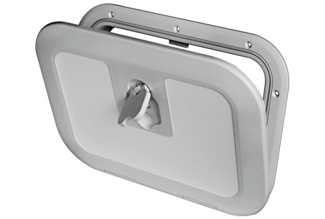 Portello a filo RAL 7042 600 x 250 mm 