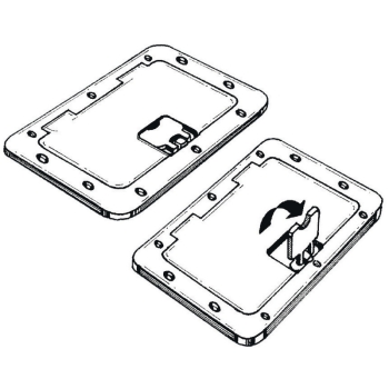 Portello esterno bianco 350 x 600 mm 