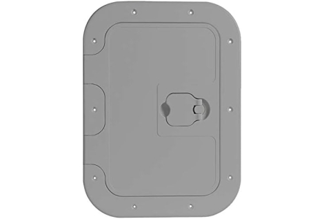 Portello estraibile grigio 350 x 600 mm 