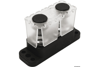 PowerBar Dual M10 (3/8) Studs - 250A w-Cover 