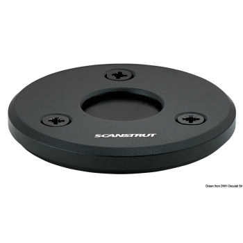 Premistoppa alluminio nero Low Profile Ø 4/9 mm 