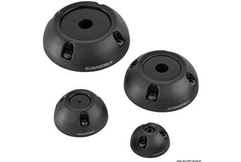 Premistoppa plastica nera Ø 2/8 mm 