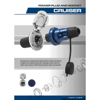Presa Cruiser 16 A inox 