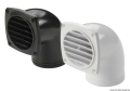 Presa d'aria ABS con collare 90° mm 92 x 92 nera 