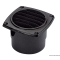 Presa d'aria ABS con collare mm 126 x 126 nera 