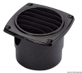 Presa d'aria ABS con collare mm 126 x 126 nera 
