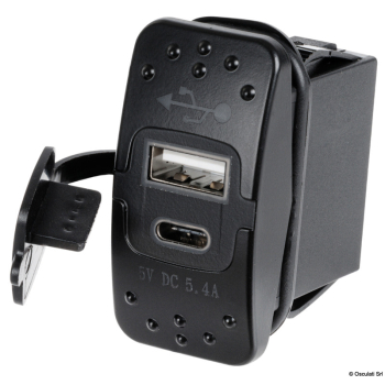 Presa doppia USB-A IPX6 