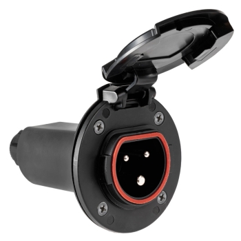 Presa elettrica Cruiser 16 A nera 