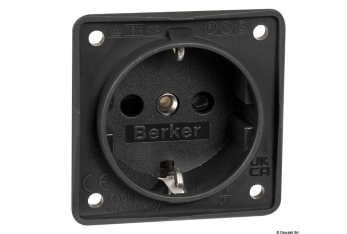 Presa schuko nero antracite 