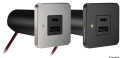Presa USB doppia C+C SCANSTRUT TILE nera 
