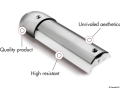 Profilo a “C” inox 20mm foro imbutito 