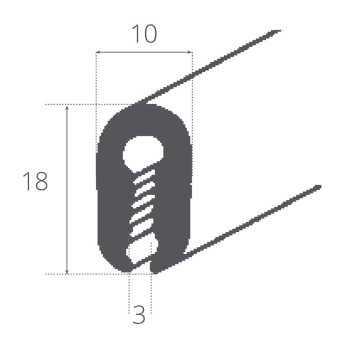 PROFILO DI FINITURA BIANCO MT 20