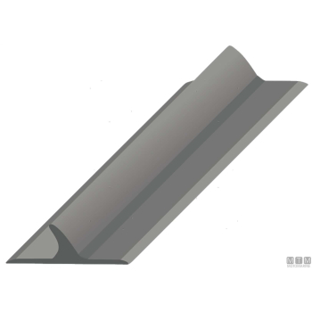 Profilo in gomma per tubolari grigio