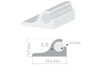 PROFILO IN PVC PER CUSCINERIA MT4