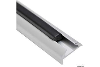 Profilo parabordo alluminio anodizzato 25 x 7 mm (barre da 6 m)