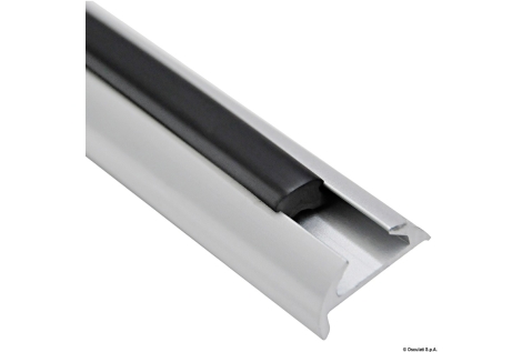 Profilo parabordo alluminio anodizzato 25 x 7 mm (barre da 6 m)