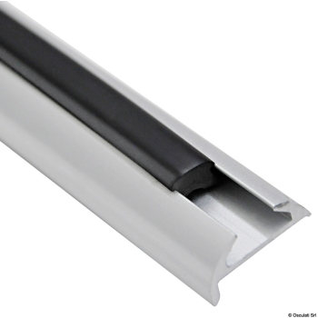 Profilo parabordo alluminio anodizzato 25 x 7 mm (barre da 6 m)