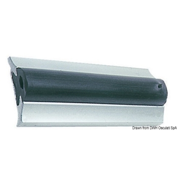 Profilo parabordo alluminio anodizzato 63 x 15 mm (barre da 6 m)