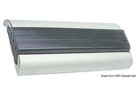 Profilo parabordo alluminio anodizzato 75 x 15 mm (barre da 6 m)