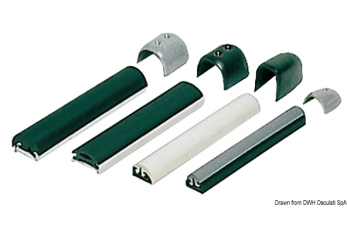 Profilo parabordo in materiale plastico rigido duralene con inserto in PVC flessibile-44.030.01