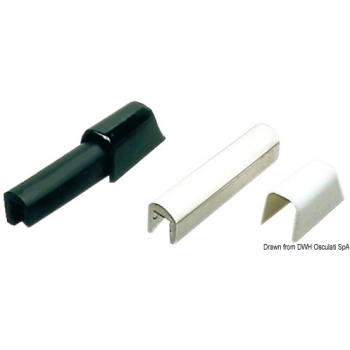 Profilo parabordo PVC 36 x 38 mm nero 