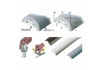 Profilo Parabordo Radial 30 Brevettato con Canalina Rigida