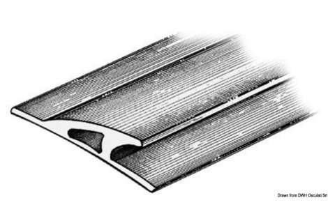 Profilo paracolpi 3x90x23 mm nero 