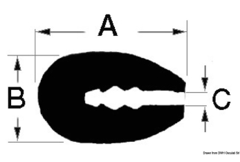 Profilo PVC bianco 3,5 mm  (rotolo 24 m) 