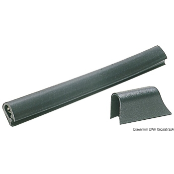 Profilo PVC mm 30 x 38 nero 