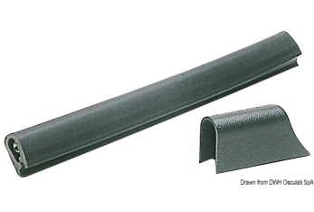 Profilo PVC mm 37 x 45 nero 