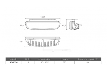 PROIETTORE A 6 LED