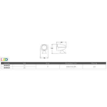 PROIETTORE A LED