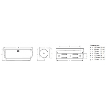 Proiettore a Led Sea Hawk XL Luce Bianca/Bianca Calda