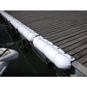 Protezione per pontile 900 mm bianco 