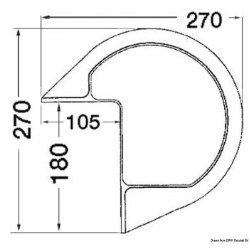 Protezione PVC bianco da pontile  