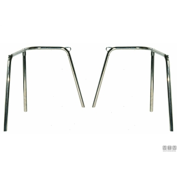 Pulpito di poppa d22mm h60cm inox