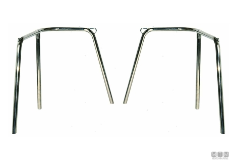 Pulpito di poppa d22mm h60cm inox