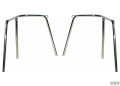 Pulpito di poppa d22mm h60cm inox