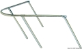 Pulpito di Prua in Acciaio Inox 80x90x45 cm 