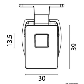 Pulsante in ottone completo di serratura 
