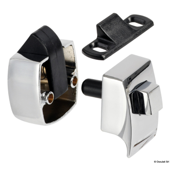 Pulsante in ottone completo di serratura 