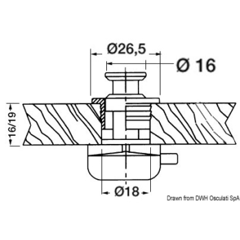 Pulsante ott.cr 16 mm 